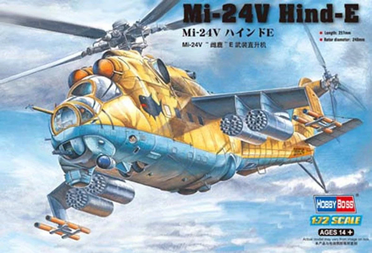 Hobby Boss 1/72 Hobby Boss Mi-24V Hind E - HY87220