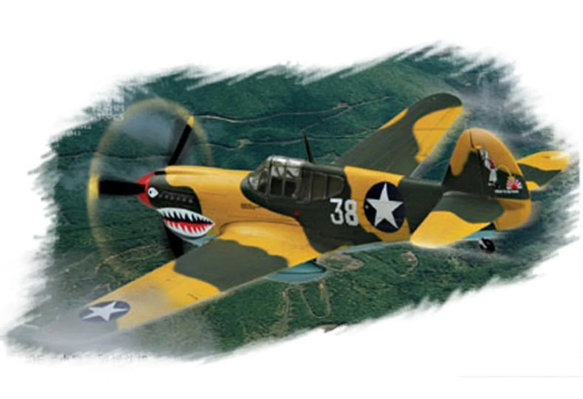 Hobby Boss 1/72 Hobby Boss P-40E Kittyhawk Easy Assembly - HY80250