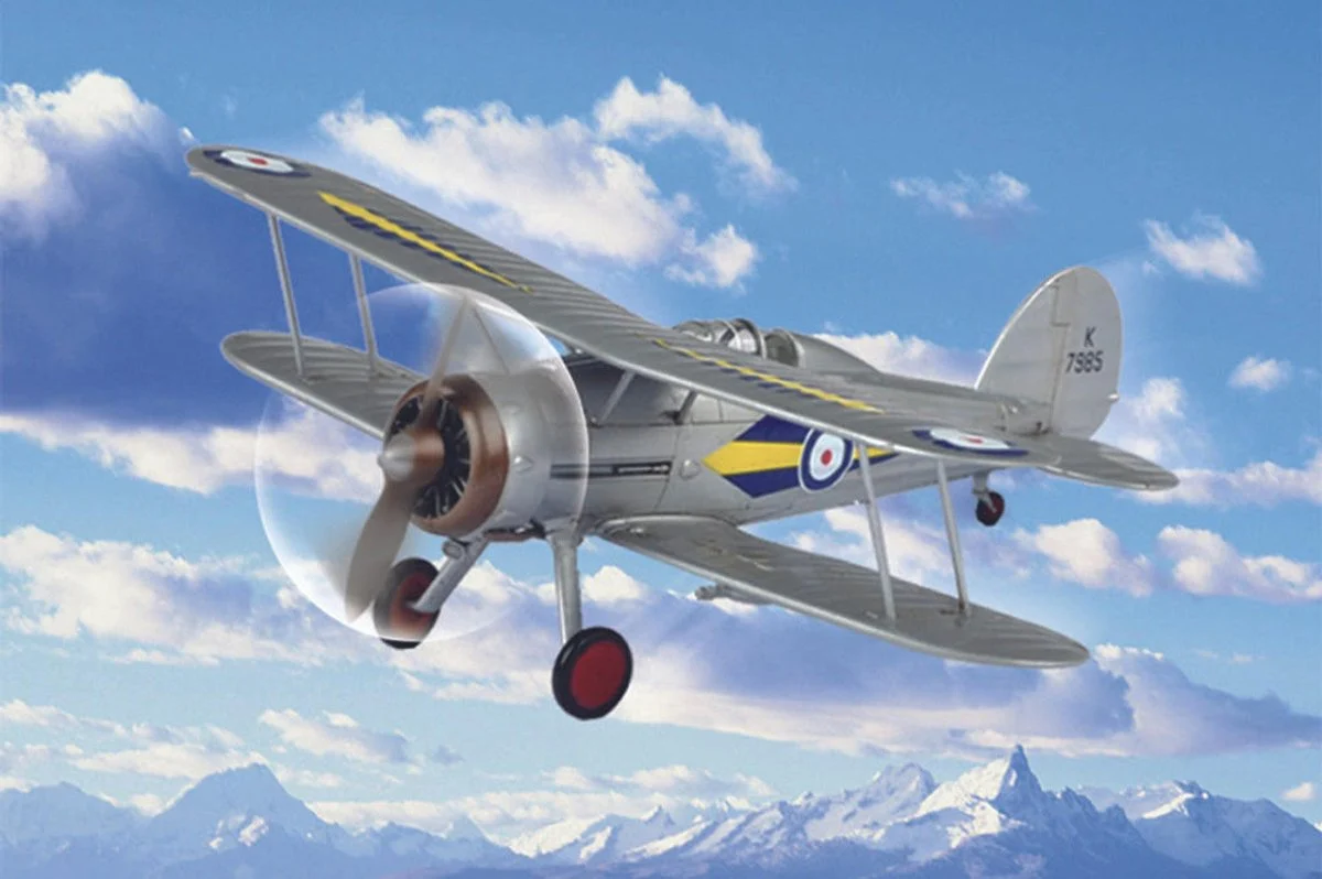 Hobby Boss 1/72 Hobby Boss RAF Gladiator Easy Assembly Kit - HY80289