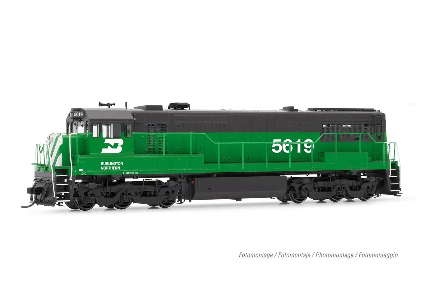 Rivarossi HO Scale Burlington Northern BN #5619 GE U25C DCC/Ready - RIV2888