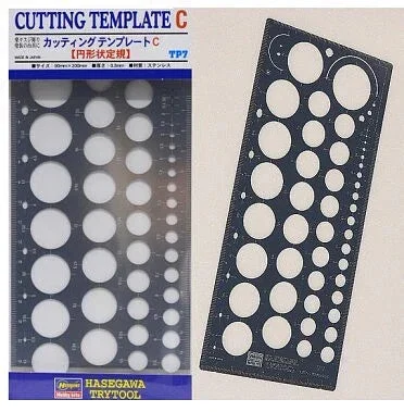 Scribing Template Circular Shape Ruler TP7 - Hasegawa