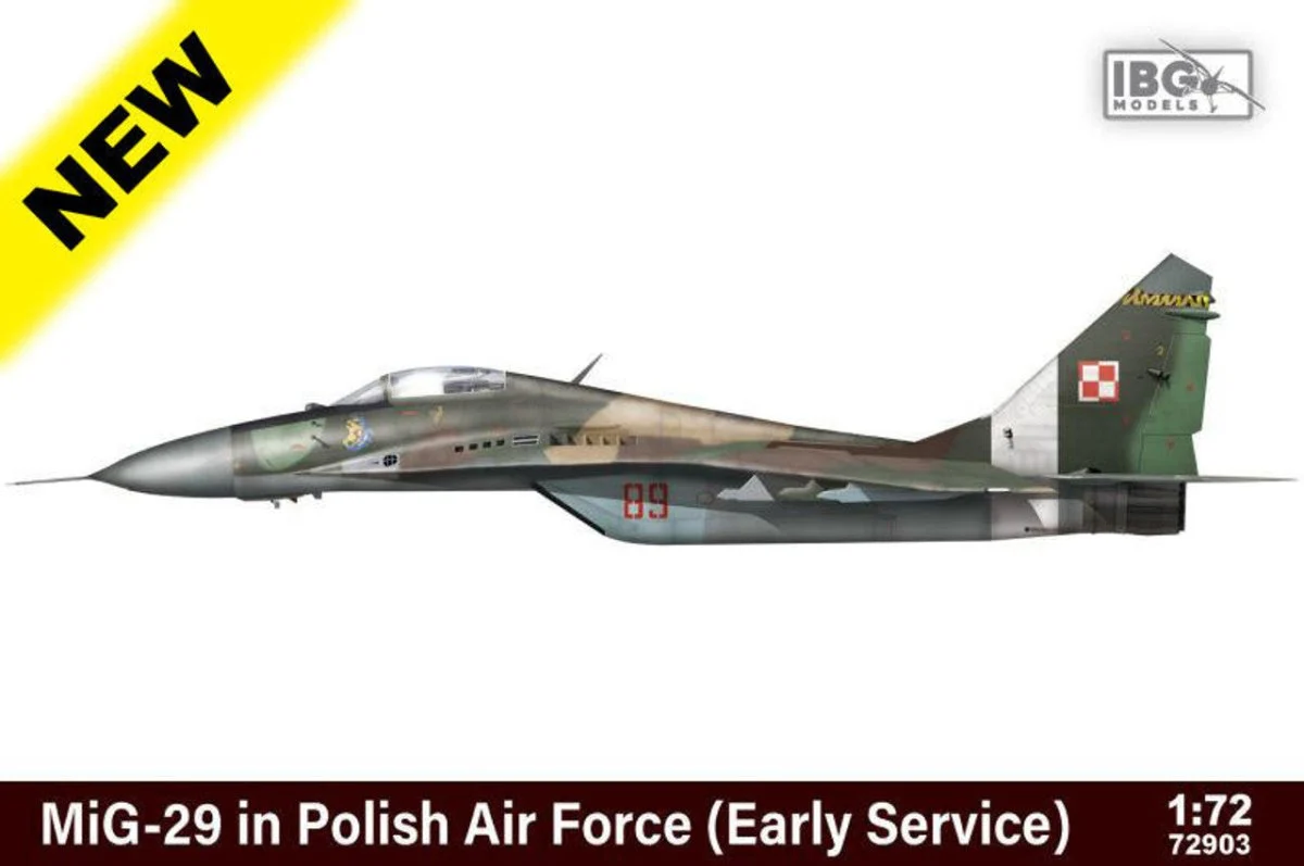 IBG Models 1/72 IBG MiG-29 in Polish Air Force (Early Service) (LIMITED EDITION, will include additional 3d printed parts) -