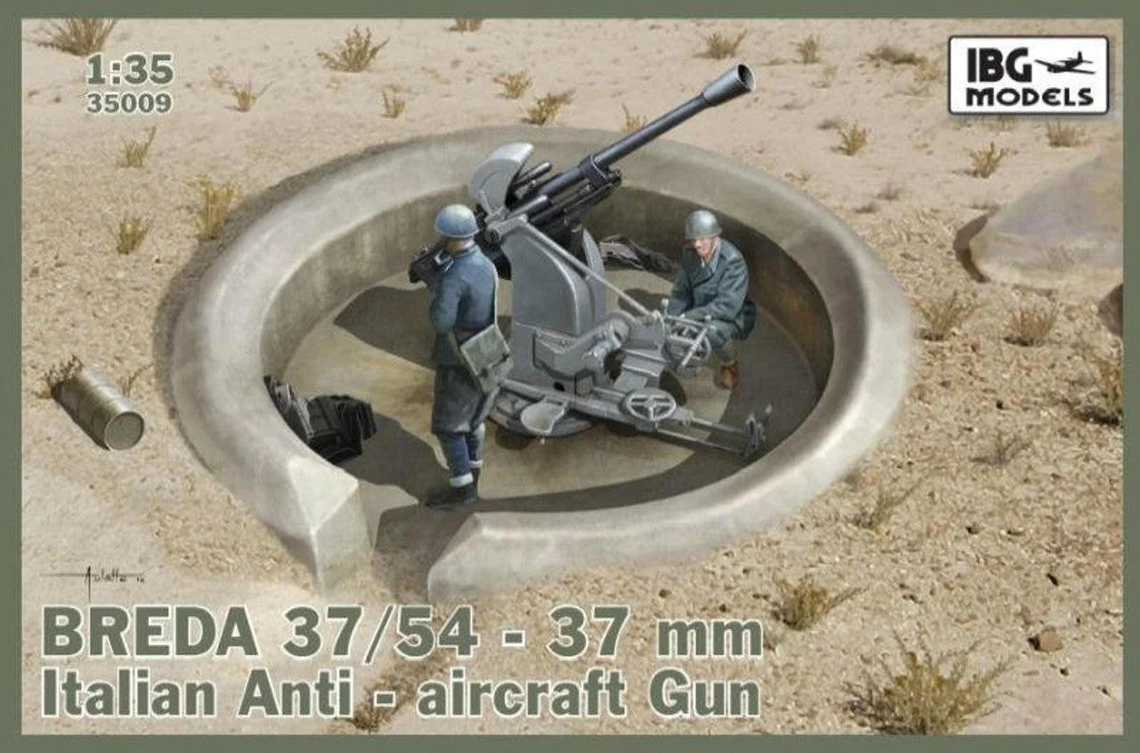 IBG Models 1/35 IBG Breda 37/54 37 mm Italian Anti-aircraft Gun