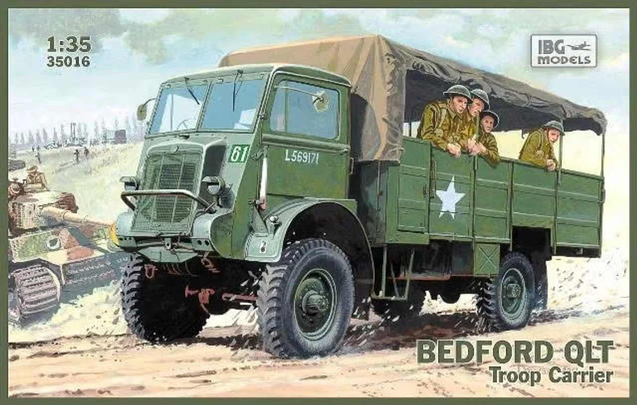 IBG Models 1/35 IBG Bedford QLT Troop Carrier Plastic Model Kit
