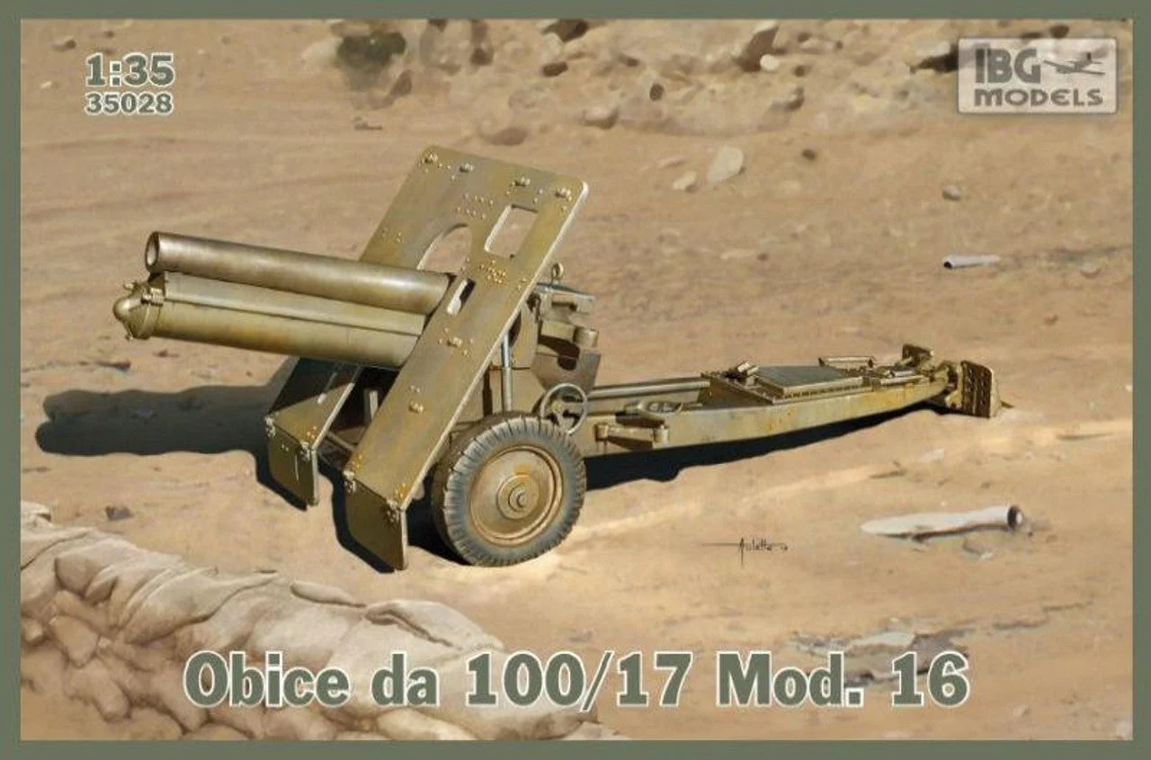 IBG Models 1/35 IBG Obice da 100/17 Mod. 16 (Italian version of Skoda 100mm Howitzer)