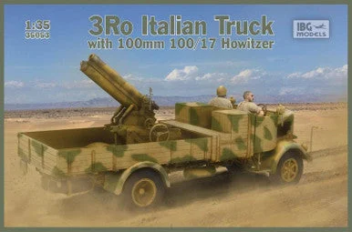 1/35 IBG 3Ro Italian Truck With 100/17 100Mm Howitzer - IBG Models