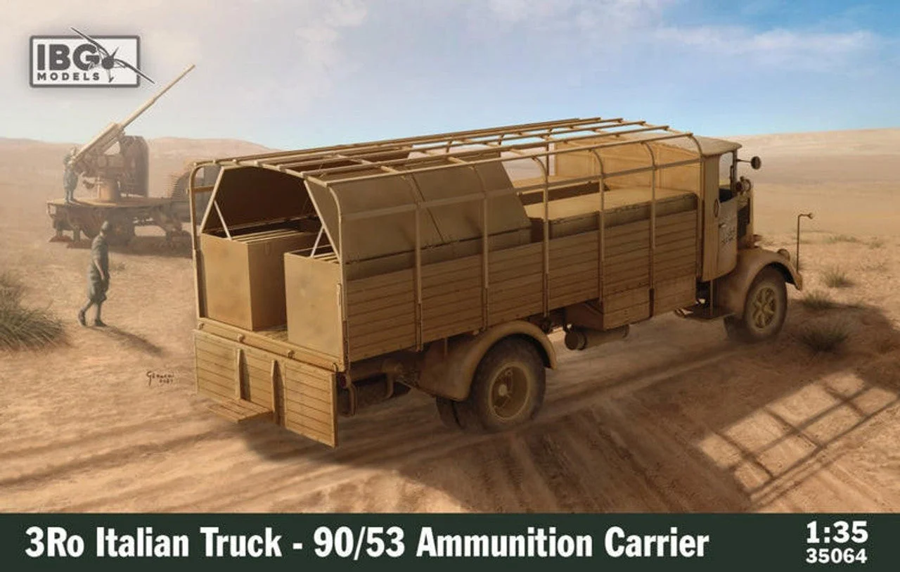 IBG Models 1/35 IBG 3Ro Italian Truck - 90/53 Ammunition Carrier