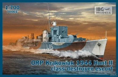 1/700 IBG ORP Krakowiak 1944 Hunt II Class Destroyer Escort - IBG Models