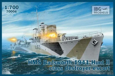 1/700 IBG HMS Badsworth 1941 Hunt II Class Destroyer Escort - IBG Models