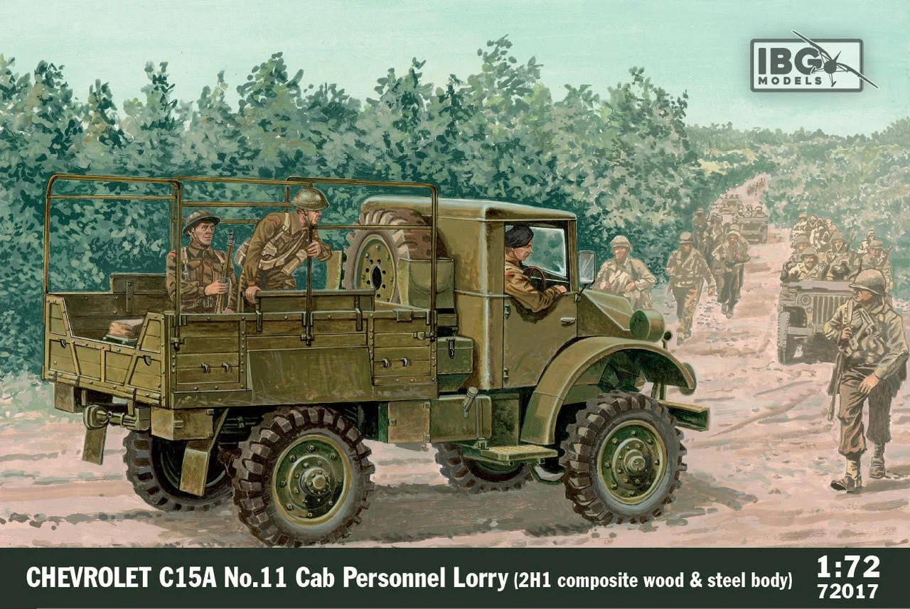 IBG Models 1/72 IBG Chevrolet C.15A No.11 Cab Personnel Lorry ( 2H1 composite wood & steel body)