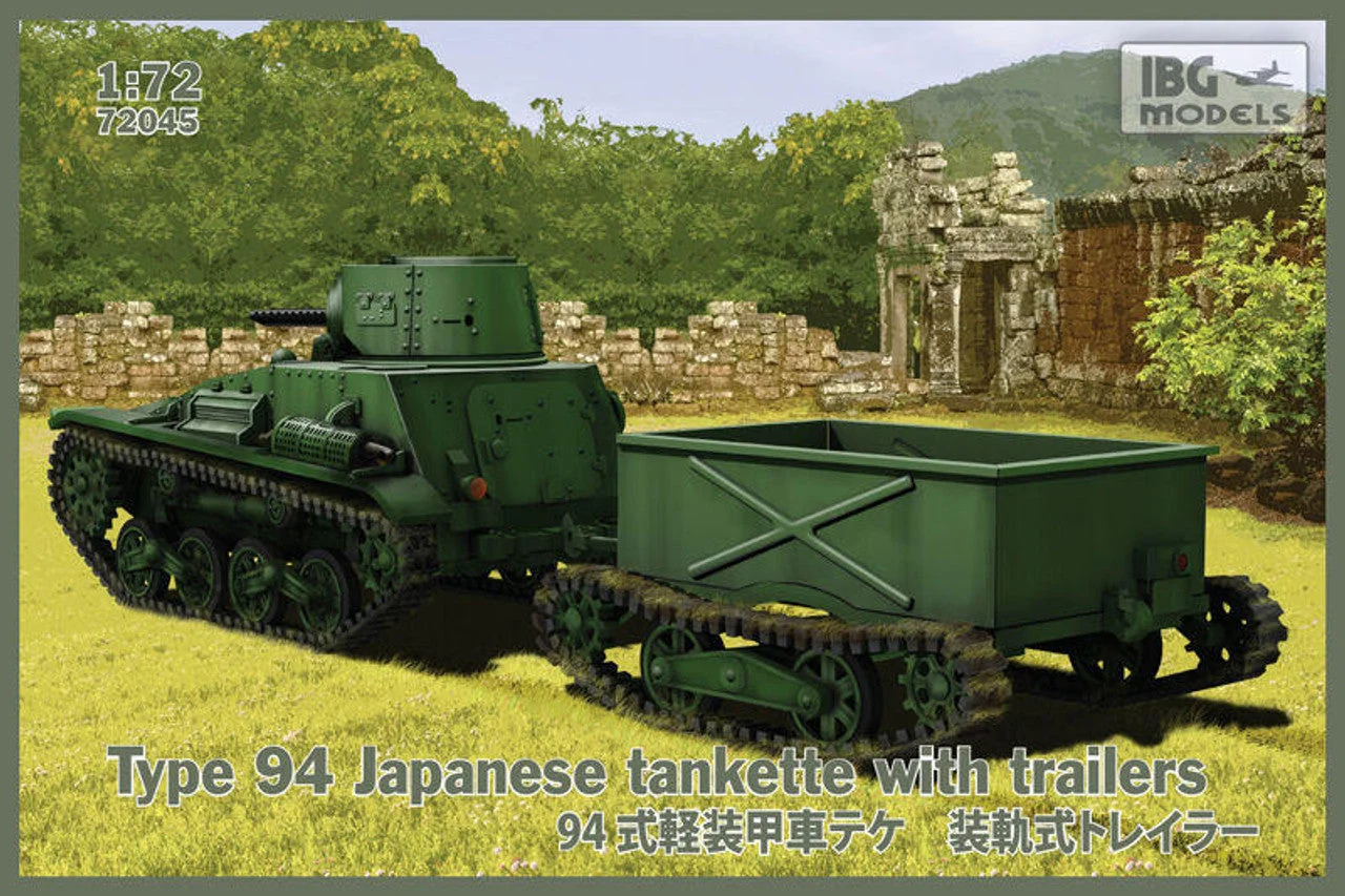 IBG Models 1/72 IBG Type 94 Japan Tankette with trailer