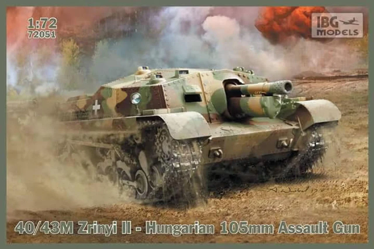 IBG Models 1/72 IBG 40/43M ZRINYI II Hungarian 105mm Assault gun