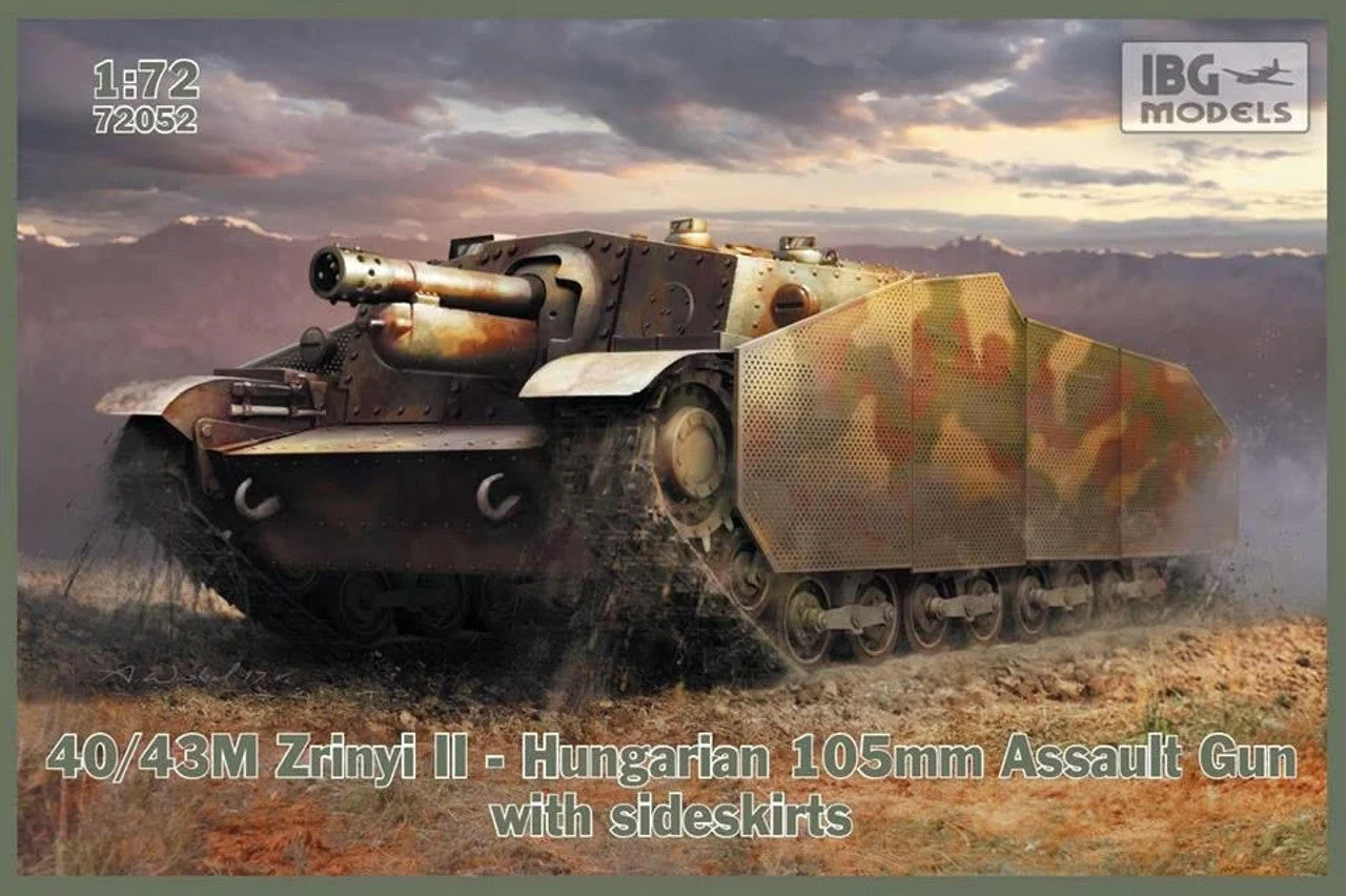 IBG Models 1/72 IBG 43M Zrinyi II Hungarian Assault Gun with sideskirts