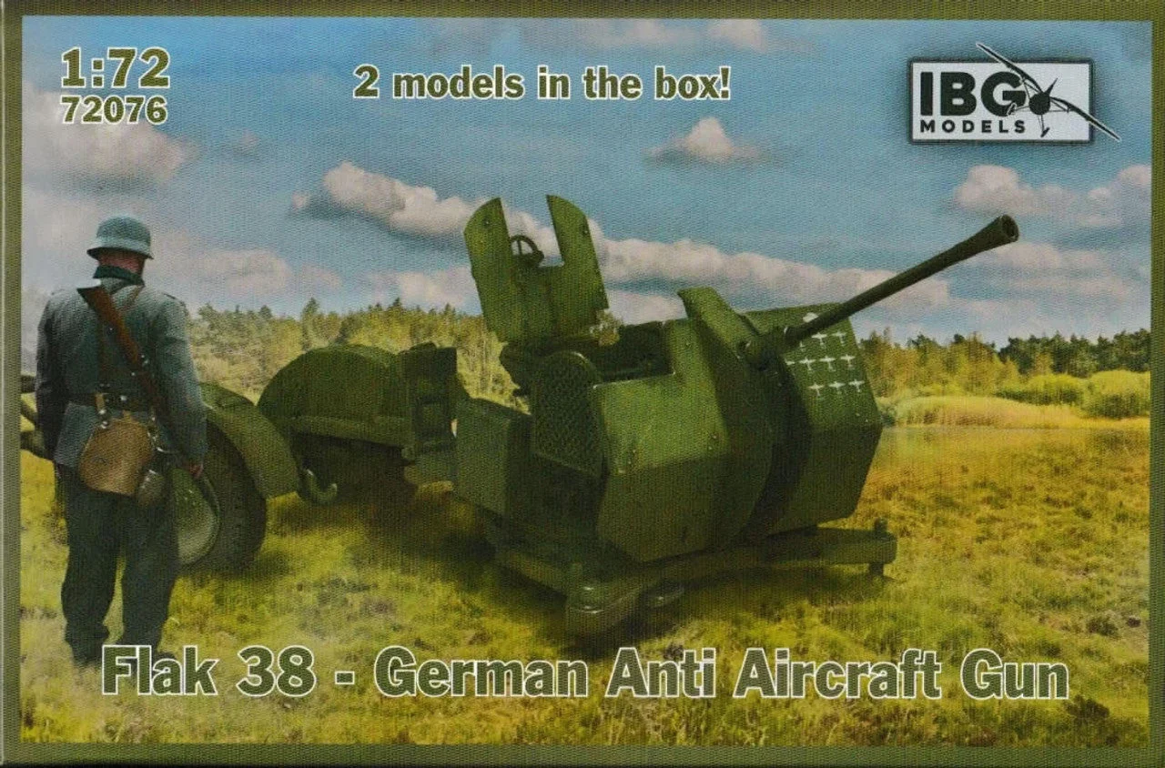 IBG Models 1/72 IBG Flak 38 German Anti Aircraft Gun (2 in the box)