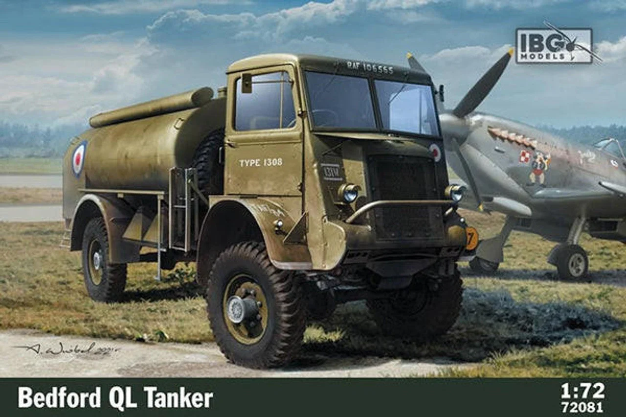 IBG Models 1/72 IBG Bedford QL Tanker Plastic Model Kit