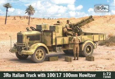 1/72 IBG 3Ro Italian Truck with 100/17 100mm Howitzer - IBG Models