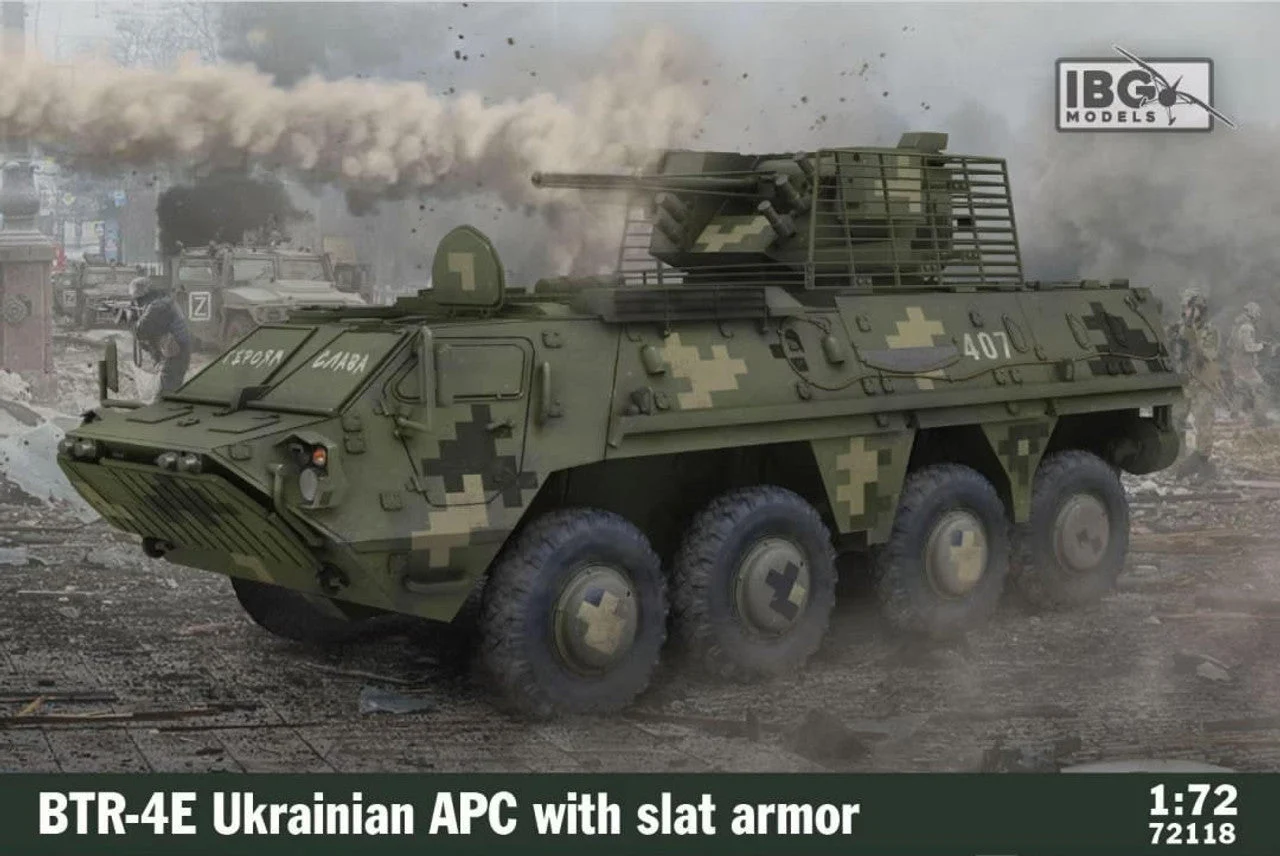 IBG Models 1/72 IBG BTR Ukraine APC w/slot armor