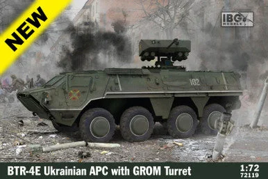 1/72 IBG Model BTR-4E Ukrainian APC with GROM Turret