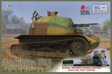 1/72 IBG TKS Tankette with MGQiuck T Paints,Brush - IBG Models