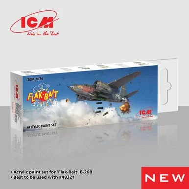 ICM Acrylic Paint Set for FLAK BAIT B-26B Marauder
