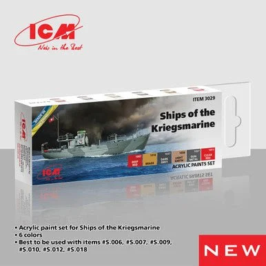 ICM Acrylic paint set for Ships of the Kriegsmarine - ICM Models