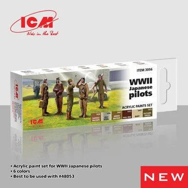 ICM Acrylic paint set for WWII Japanese pilots - ICM Models