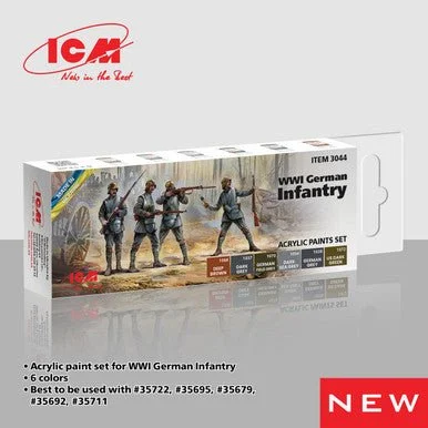 ICM Acrylic Paint Set WWI German Infantry - ICM Models