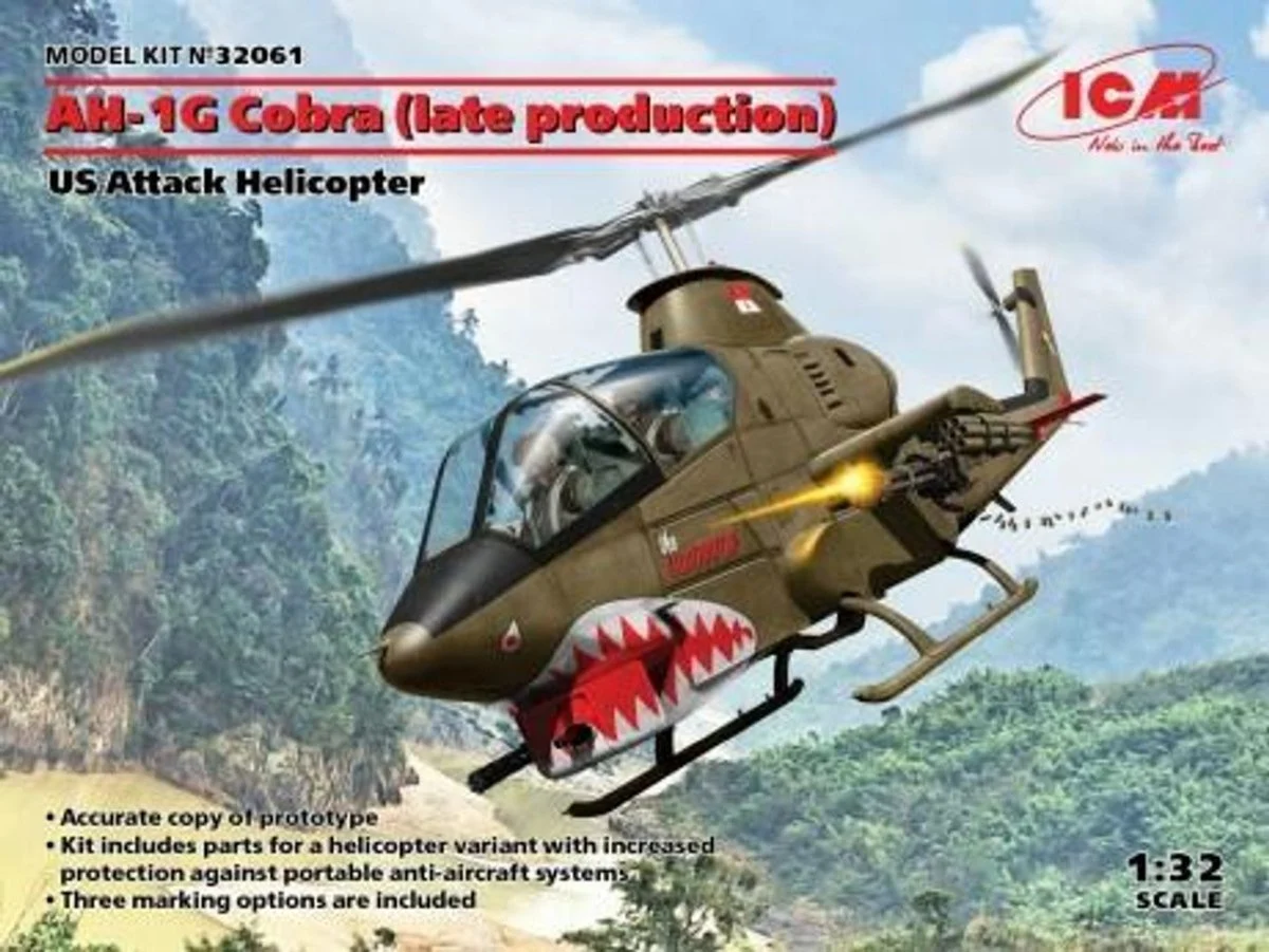 ICM Models 1/32 ICM AH-1G Cobra (late production), US Attack Helicopter