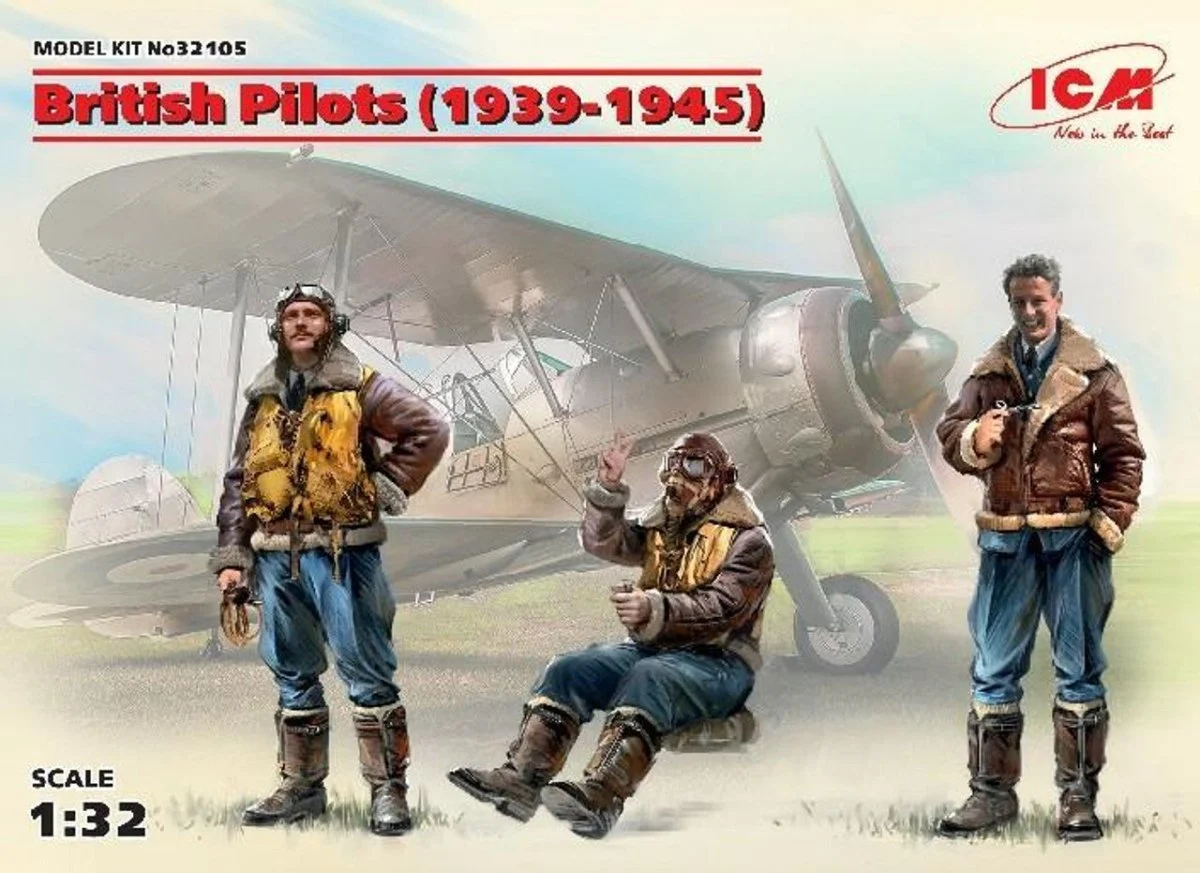 ICM Models 1/32 ICM British Pilots (1939-1945) (3 figures)