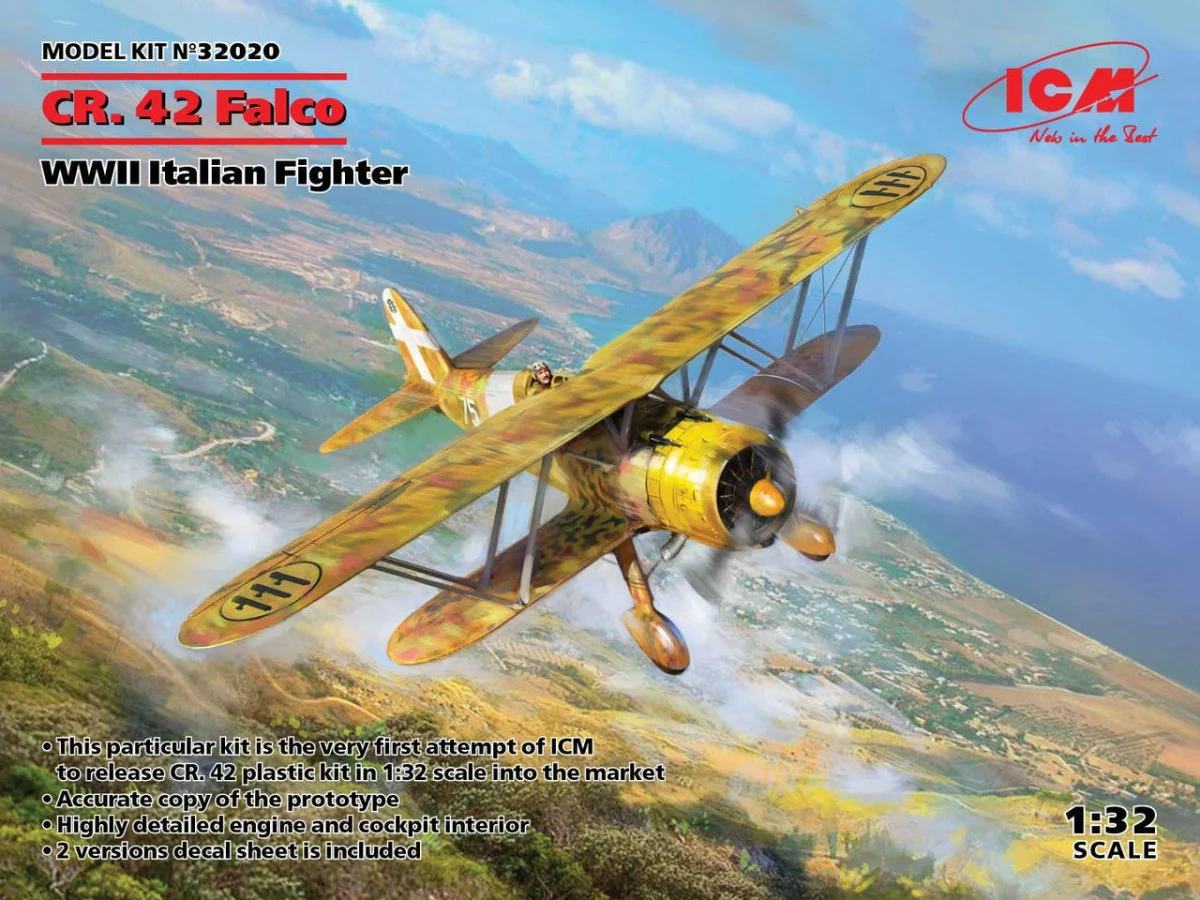 ICM Models 1/32 ICM CR. 42 Falco, WWII Italian Fighter