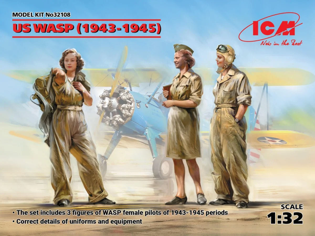 ICM Models 1/32 ICM US WASP Female Pilots WWII (1943-1945) (3 figures)