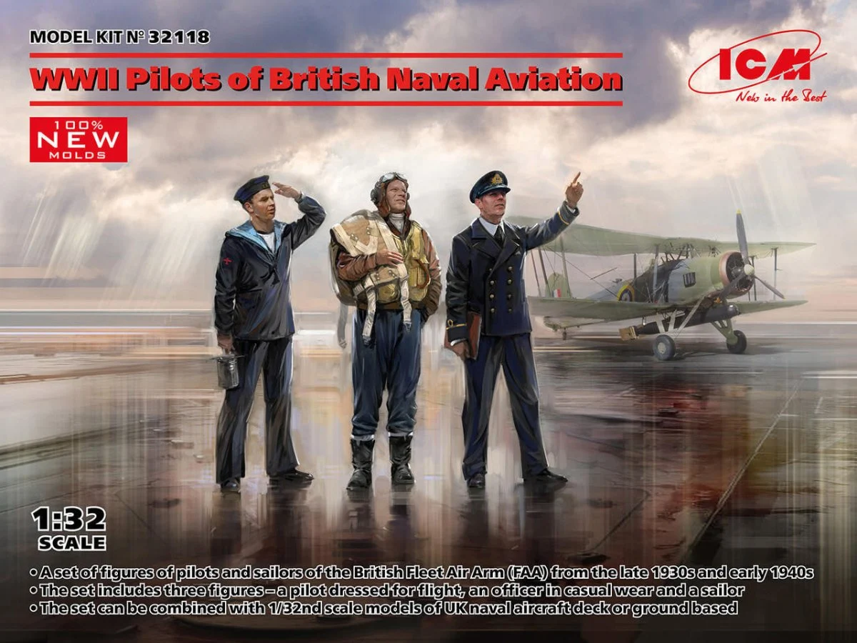 ICM Models 1/32 ICM WWII Pilots of British Naval Aviation