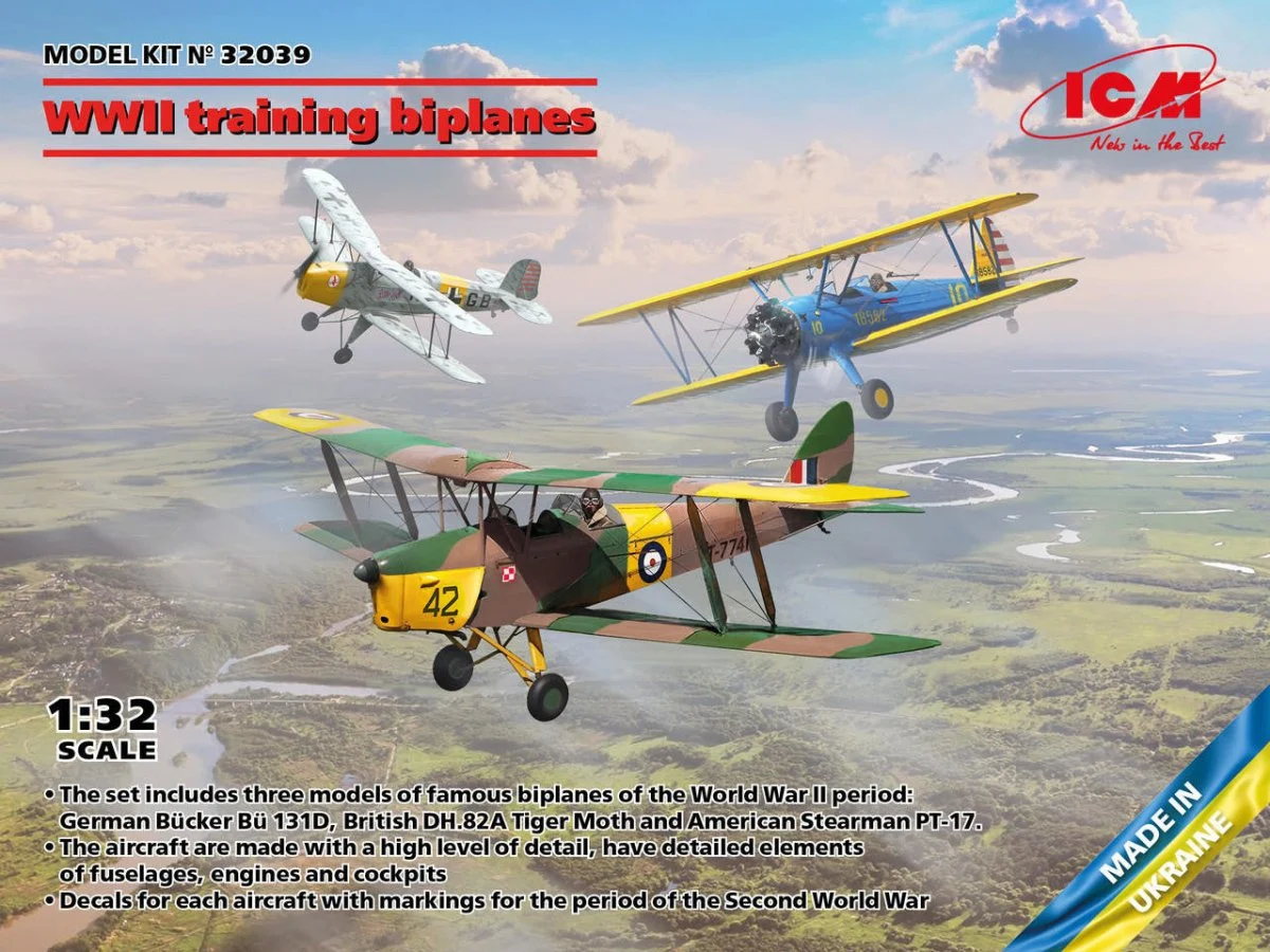 ICM Models 1/32 ICM WWII Training Biplanes Set