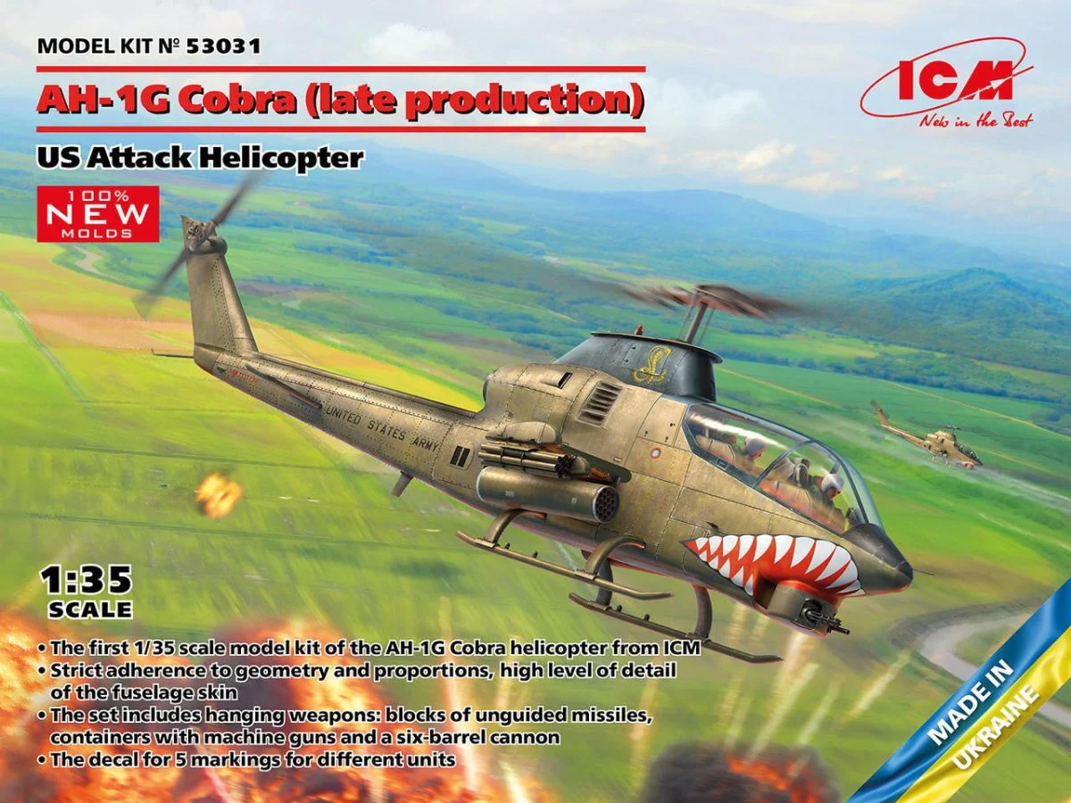 ICM Models 1/35 ICM AH-1G Cobra Late Production Attack Helicopter