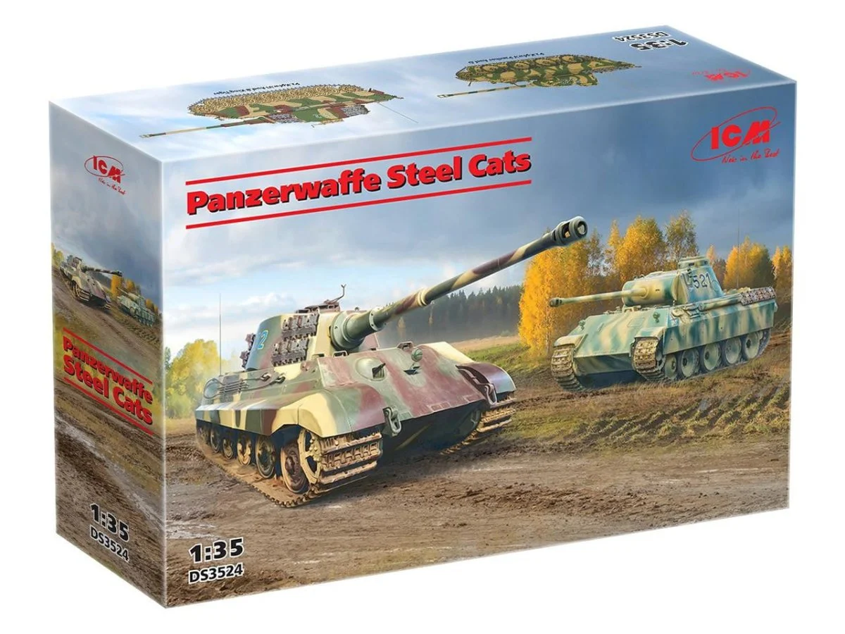ICM Models 1/35 ICM Panzerwaffe Steel Cats Plastic Model Kit