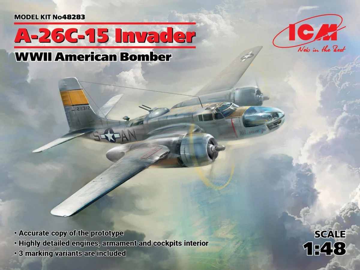 ICM Models 1/48 ICM A-26C-15 Invader WWII American Bomber