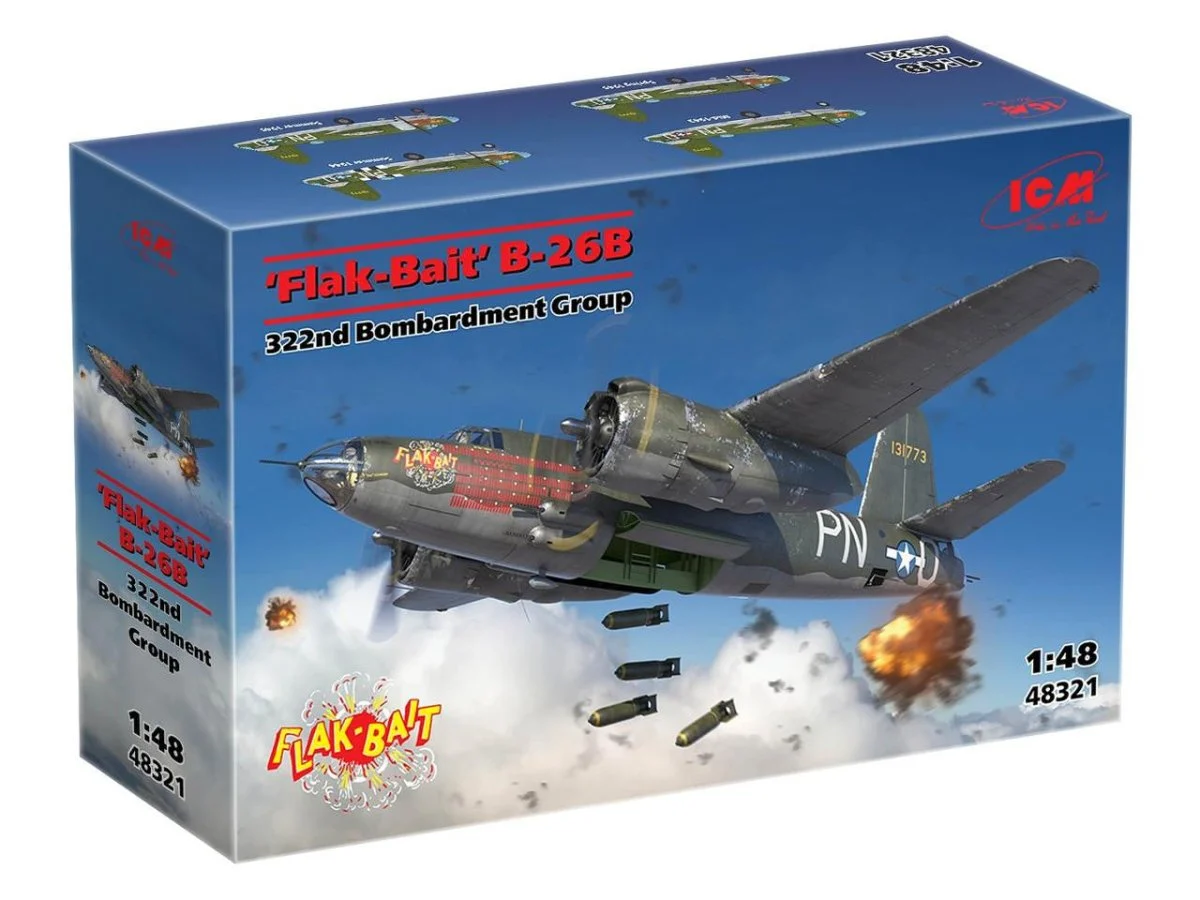 ICM Models 1/48 ICM B-26B Marauder Flak Bait Plastic Model Kit