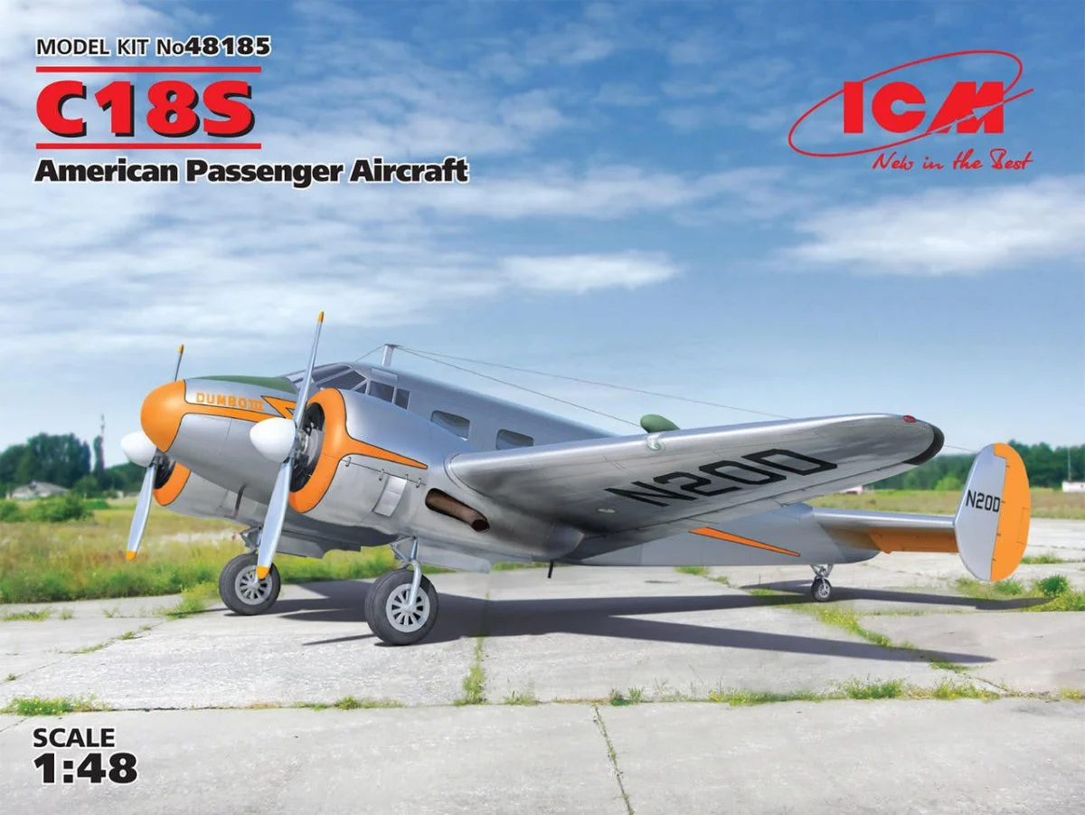 ICM Models 1/48 ICM C18S, American Passenger Aircraft