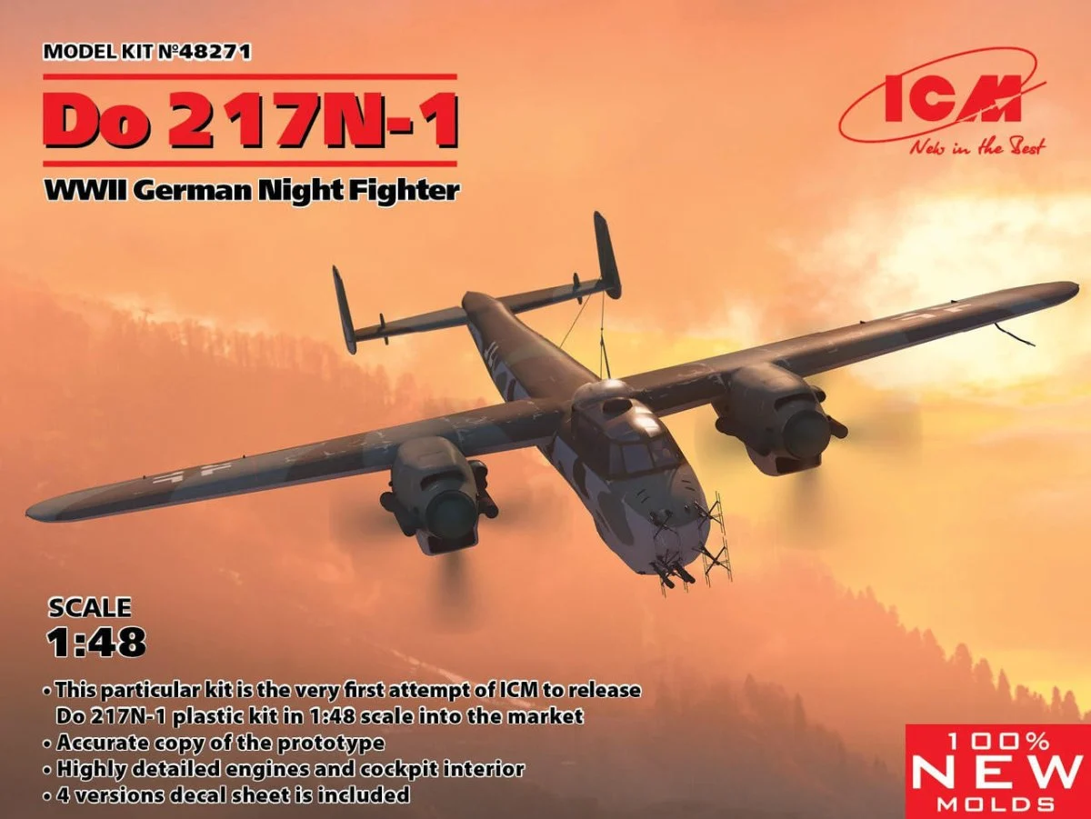 ICM Models 1/48 ICM Do 217N-1, WWII German Night Fighter