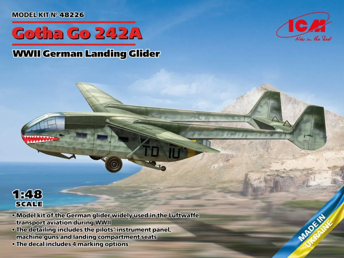 ICM Models 1/48 ICM Gotha Go 242A, WWII German Landing Glider