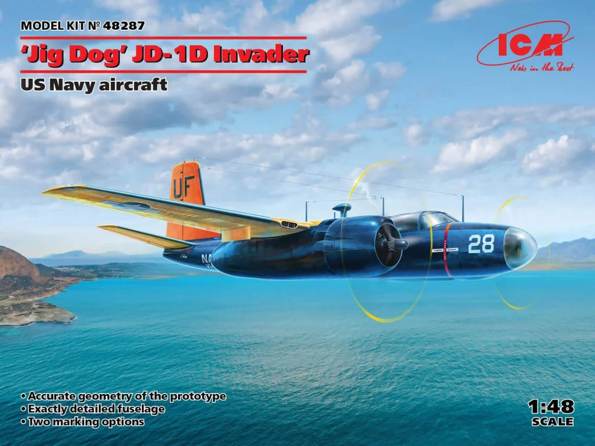 ICM Models 1/48 ICM Jig Dog JD-1D Invader USN Aircraft