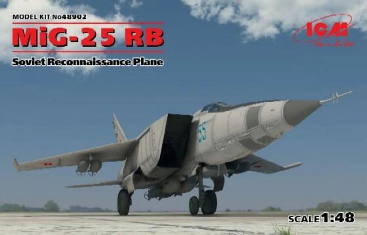 ICM Models 1/48 ICM MiG-25 RB, Soviet Reconnaissance Plane