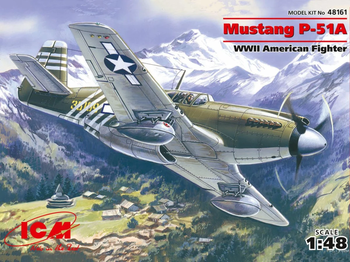 ICM Models 1/48 ICM Mustang P-51A, WWII American Fighter