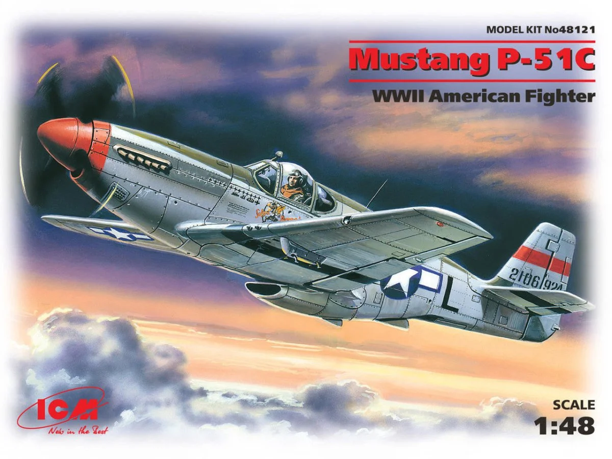 ICM Models 1/48 ICM Mustang P-51C, WWII American Fighter