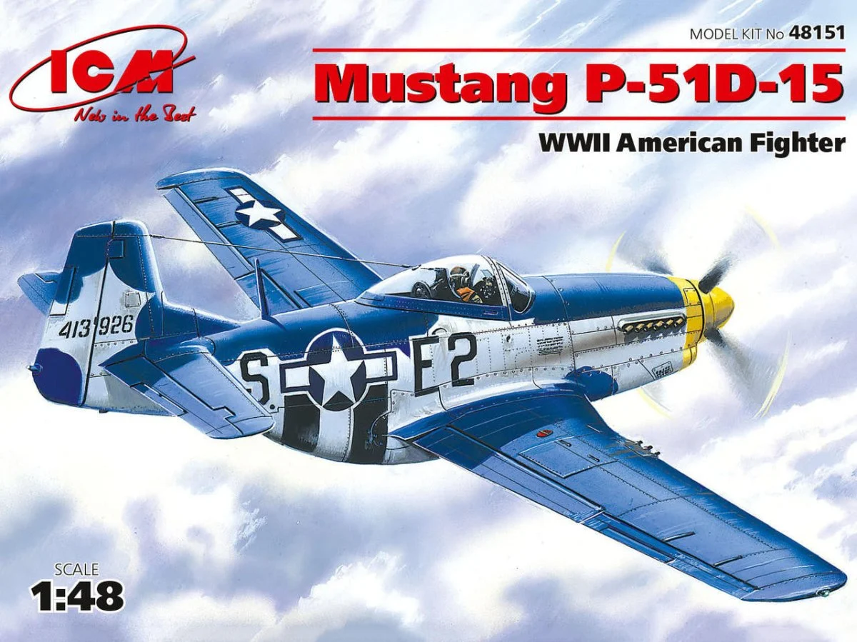 ICM Models 1/48 ICM Mustang P-51D-15, WWII American Fighter