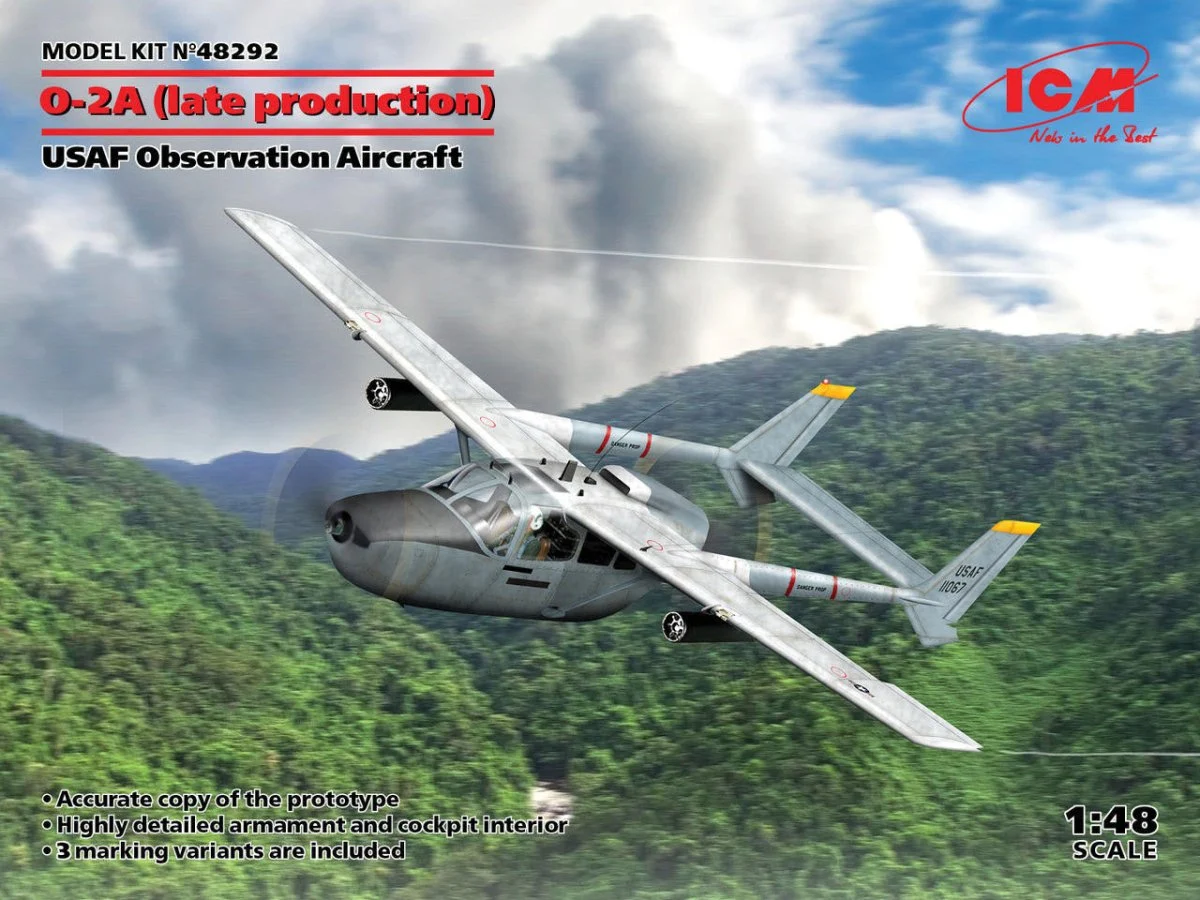 ICM Models 1/48 ICM O-2A (late production), USAF Observation Aircraft