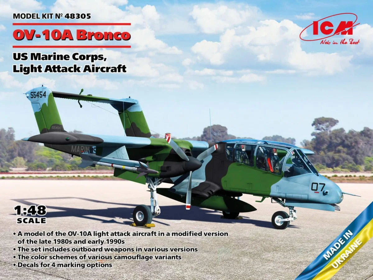 ICM Models 1/48 ICM OV-10A Bronco US Marine Corps Light Attack Aircraft