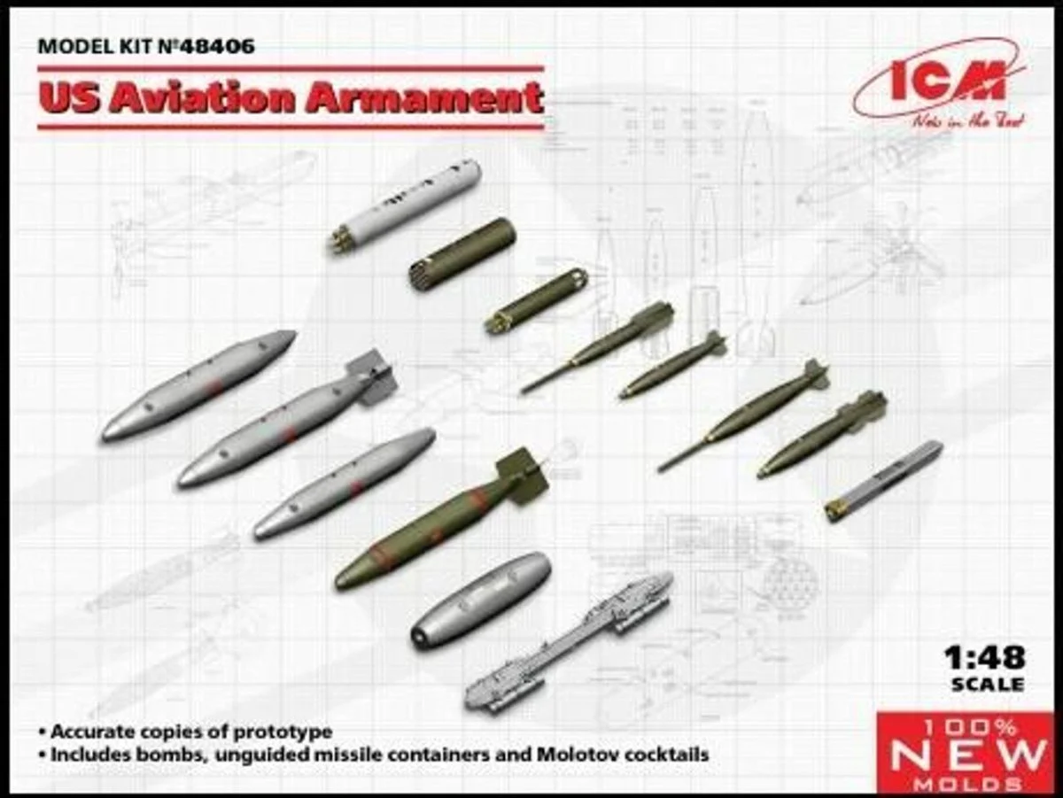 ICM Models 1/48 ICM US Aviation Armament (100% new molds)