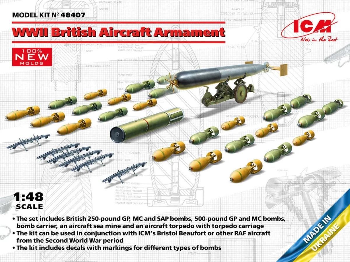 ICM Models 1/48 ICM WWII British Aircraft Armament