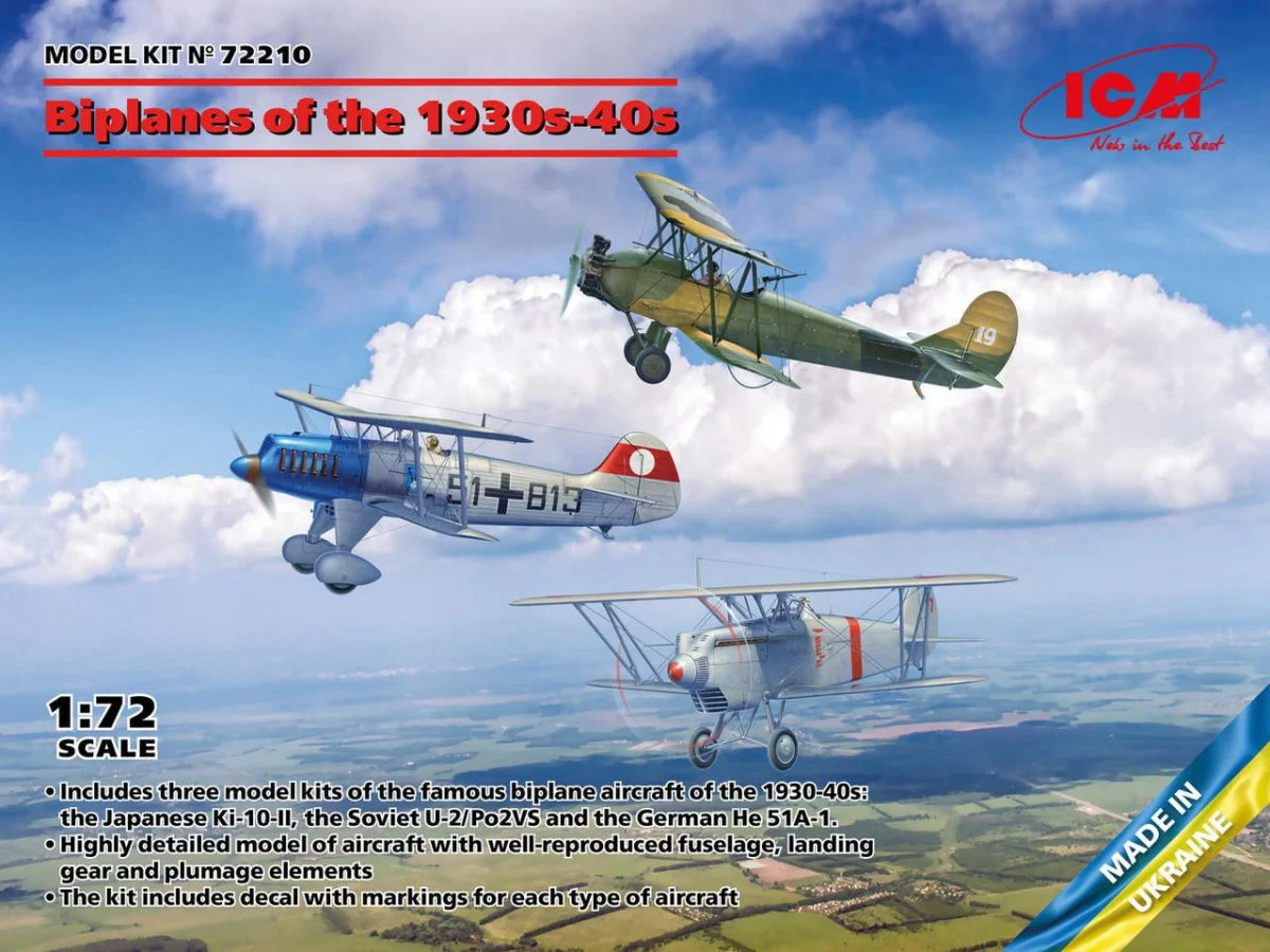 ICM Models 1/72 ICM Bi-Planes of the 1930s and 1940s